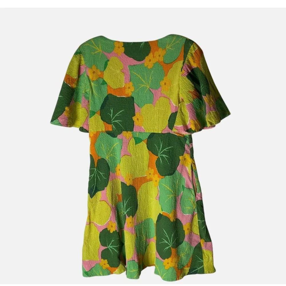 Kate Spade Cucumber Floral Swing‎ Dress